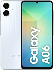 Celular Samsung Galaxy A06, 128GB, 4GB RAM, Tela 6.7', Câm. Traseira 50+2MP, Frontal 8MP (Branco)