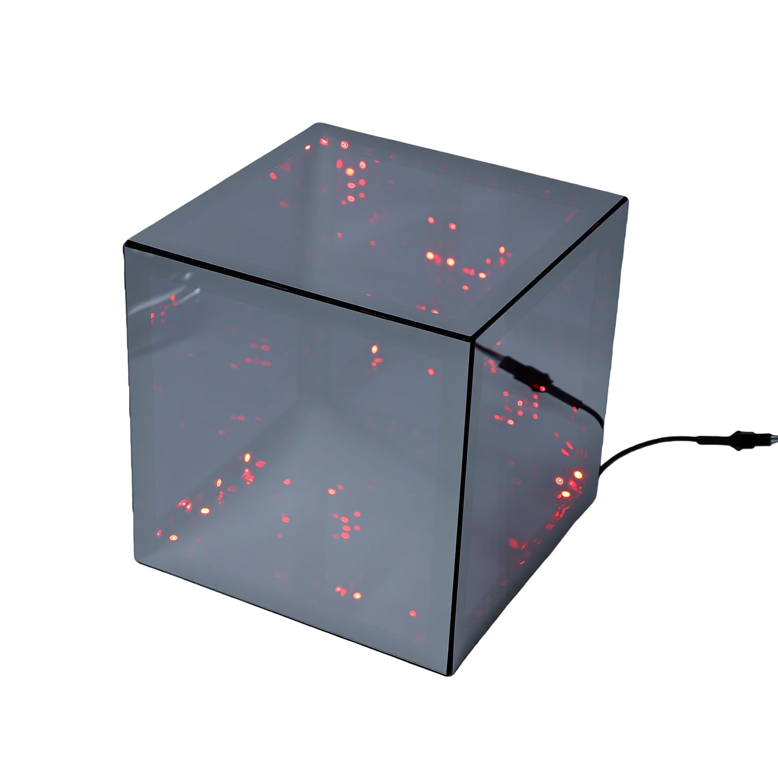 Hyuduo LED Cube Light, 7.9in 3D Infinity Mirror con Sincronizzazione