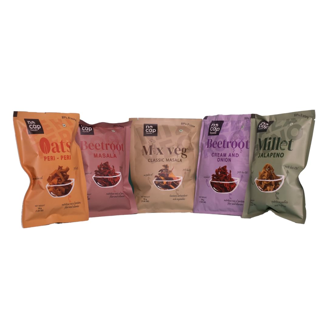 See full amazon price history chart for NoCap Healthy Chips Combo| 5 packsx30 gm |Beetroot Masala Chips,Beetroot Cream and Onion,Oats Peri Peri, Millet Jalapeno, Mix Veg Classic |No MSG |No Preservatives |No Palm Oil |No Cholesterol NoCap Healthy Chips Combo| 5 packsx30 gm |Beetroot Masala Chips,Beetroot Cream and Onion,Oats Peri Peri, Millet Jalapeno, Mix Veg Classic |No MSG |No Preservatives |No Palm Oil |No Cholesterol (B0DHVZ9NVD) Amazon Price History, Amazon Price Tracker