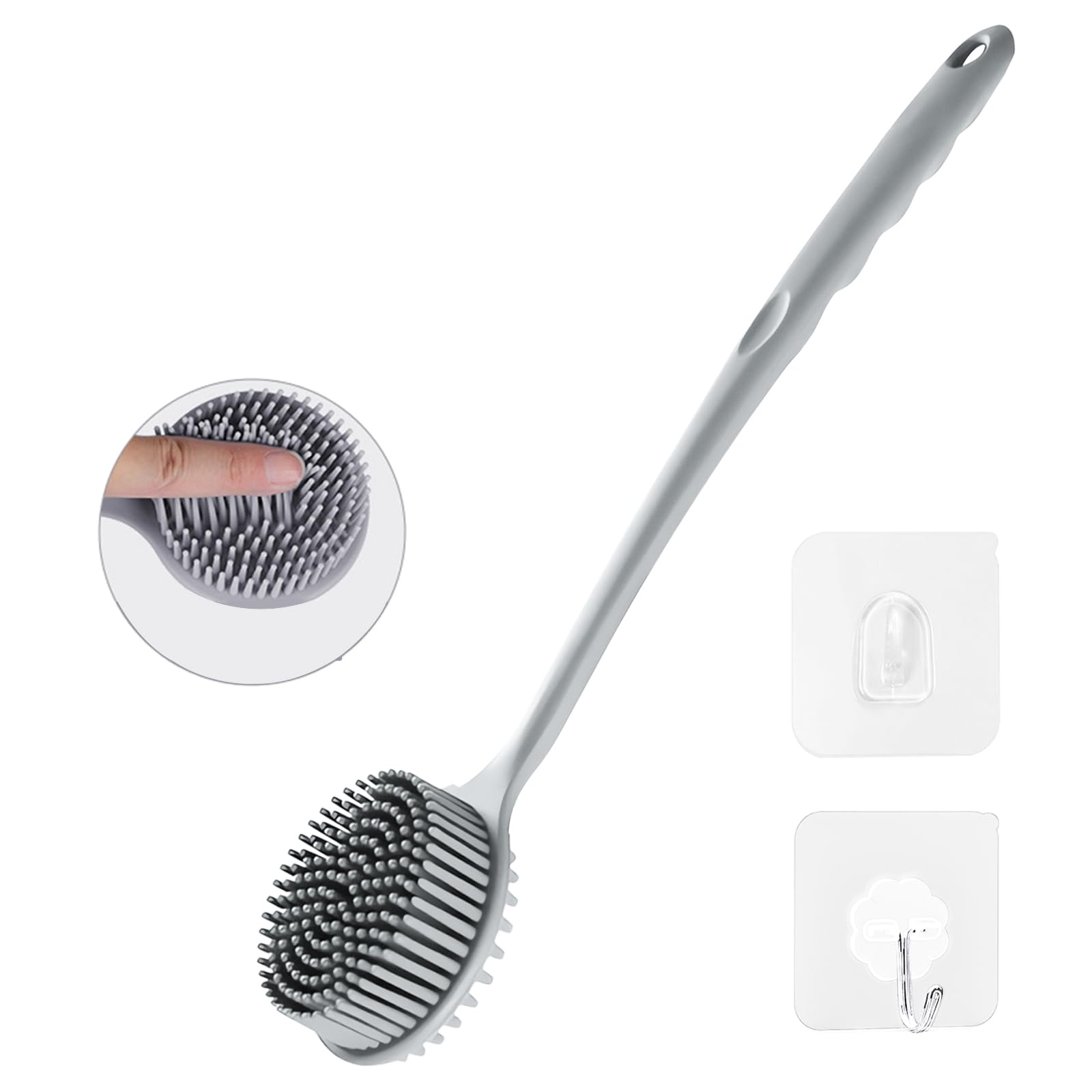 最終セール‼️ 未使用品‼️ ボディブラシ マッサージブラシ 体洗いブラシ Amazon | ボディブラシ 両面ブラシ マッサージ シリカゲルボディ