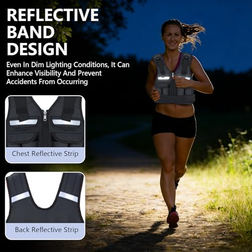Gilet de poids réglable haut de gamme de 0,9 kg à 7 kg pour entraînement de course