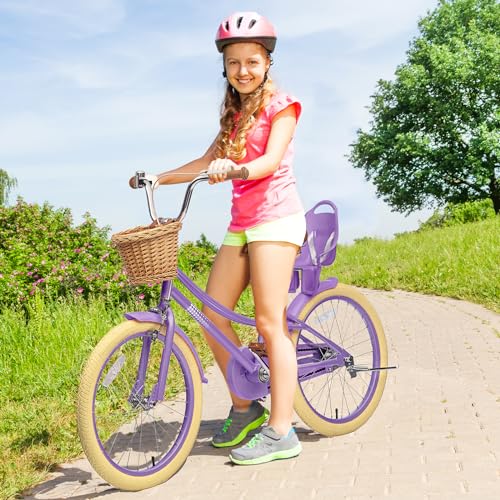 Image of Glaf Girls Bike Bicycle for 2-12 Years Old 12 14 16 20 inch Kids Toddler Bike with Training Wheels and Basket,Doll Seat, Kids Bike Bicycle for Gift