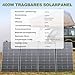 ALLPOWERS SP037 400W Faltbares Solarpanel, Tragbares Solarpanel Solarmodul Solarladegerät Solar Panel für Powerstation Solargenerator Camping Wohnmobil Boot Stromausfall Outdoor Garten Balkon