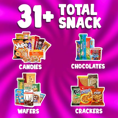 International-Exotic-Snack-Variety-Box-31-Pcs-Turkish-Sour-Sweet-Snack-and-Candy-Assortment-Pack-Party-Size-Foreigh-Snack-Box