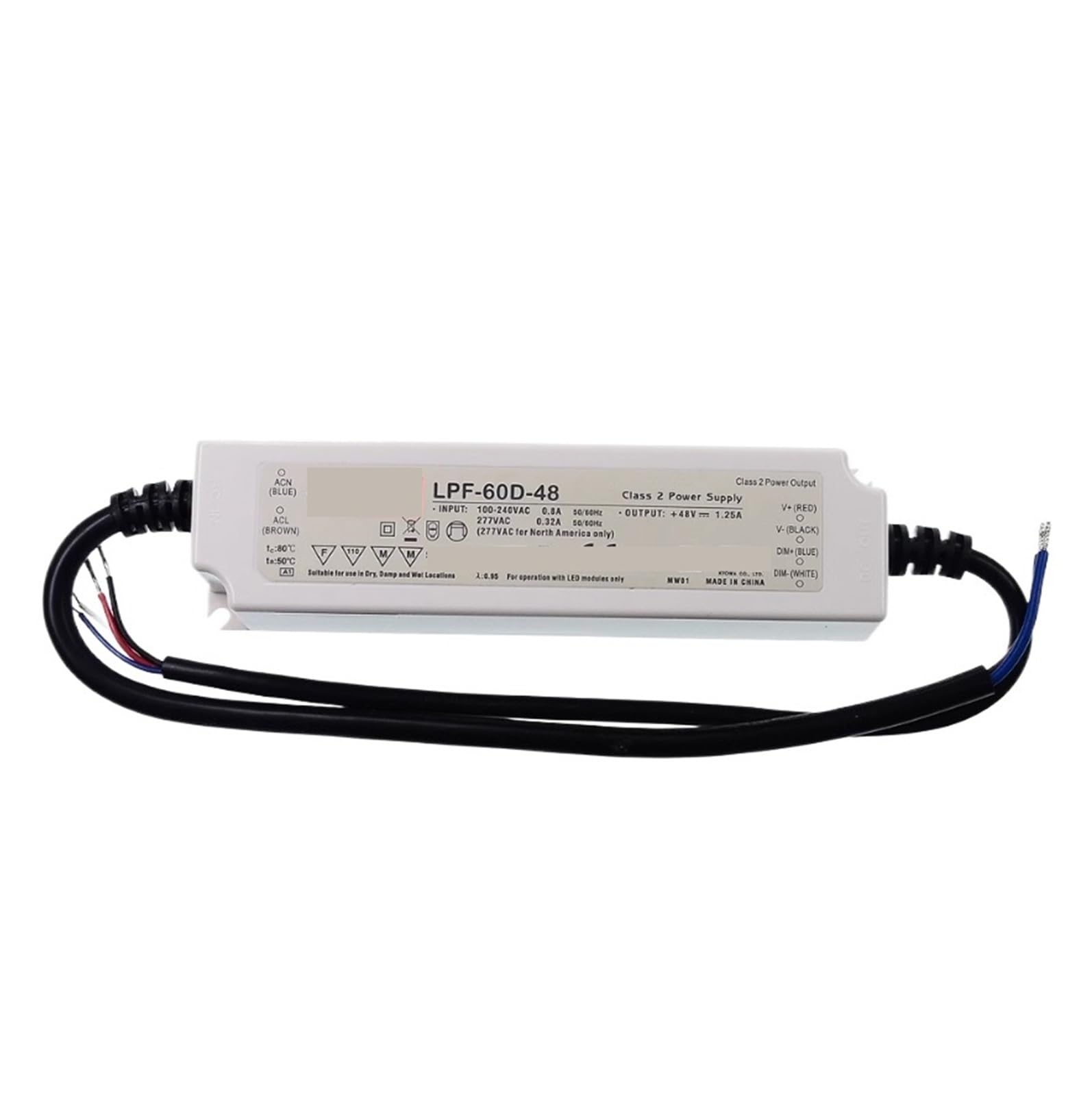 LPF-60D-12 pilote à courant constant avec tension variable 12V à 54V - 4