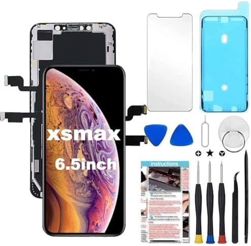 Fixerman for iPhone Xs Max Screen Replacement 6.5 inch, 3D Touch LCD Screen Display Digitizer Assembly with Complete Repair Tools, Compatible with Model A1921, A2101, A2102, A2103, A2104