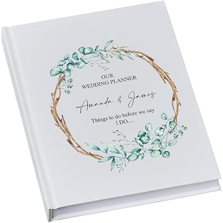 New] Wedding Planner Green Floral - UK Bridal Planning Book Journal