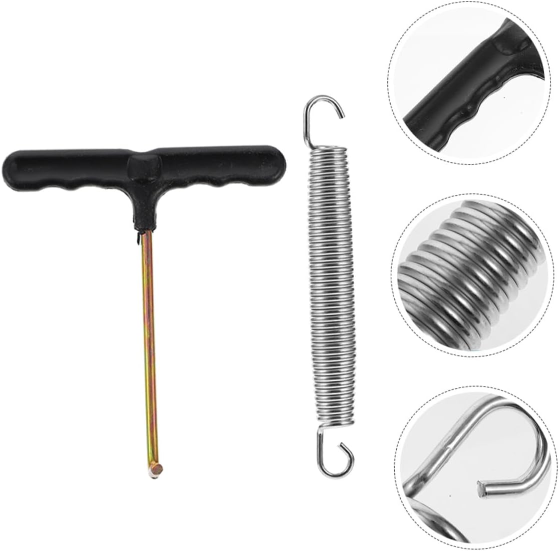 Heavy Duty Metal Trampoline Springs Replacement with Hook Convenient Springs for Outdoor Trampoline Parts Reinforced for Enhanced Bounce and Easy Installation