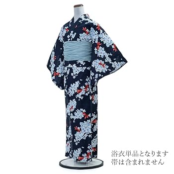 Amazon | 浴衣 レディース 女性用 夏日記 NATSUNIKKI 紺