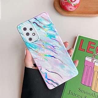 ZTOFERA Marble Case for Samsung A53 5G, Glitter Soft TPU Case with Marble Pattern, Slim Silicone Gel Anti-scratch Protective Bumper Cover for Samsung Galaxy A53 - Dark Blue