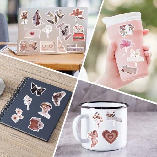 Miniatura 7 de Hotut Stickers Aesthetic Colores, 120 Piezas Impermeable Vinilo Calcomanias Pegatinas, Pegatinas De Graffiti, Para Portátiles, Kindles, Guitarras, Patinetas, Cuadernos, Botellas De Agua, Etc.