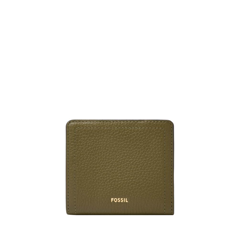 Fossil Logan Women's Green Leather Wallet, SL7829314
