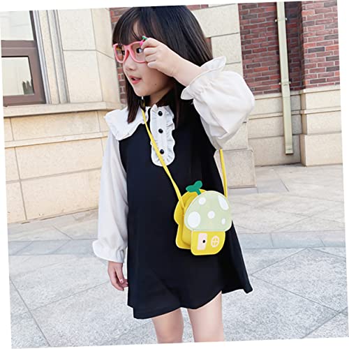 1pc Boy Girl Mushroom Bag Cute Cartoon Change Purse for Boy Girl Light Green Shoulder Bag for Girls Boys for Snacks Keys Items4