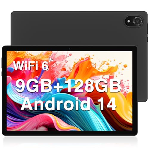DOOGEE U10 Tablet 10.1 Pulgadas, WiFi 6 Tablet Android 14, 9GB RAM+128GB ROM, 1280 * 800 IPS, TÜV,...