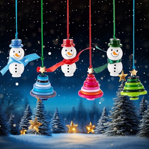 Daifunli 6 Pieces Christmas Crafts Ornament Kit Include 3 Pcs DIY...