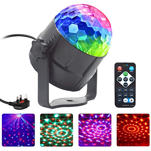 Disco Licht, NIAGUOJI Geluid Geactiveerd Feestlicht met Afstandsbediening Disco Ballampen voor Kids Halloween Xmas Verjaardag Disco Feesten Dans Karaoke Decorati