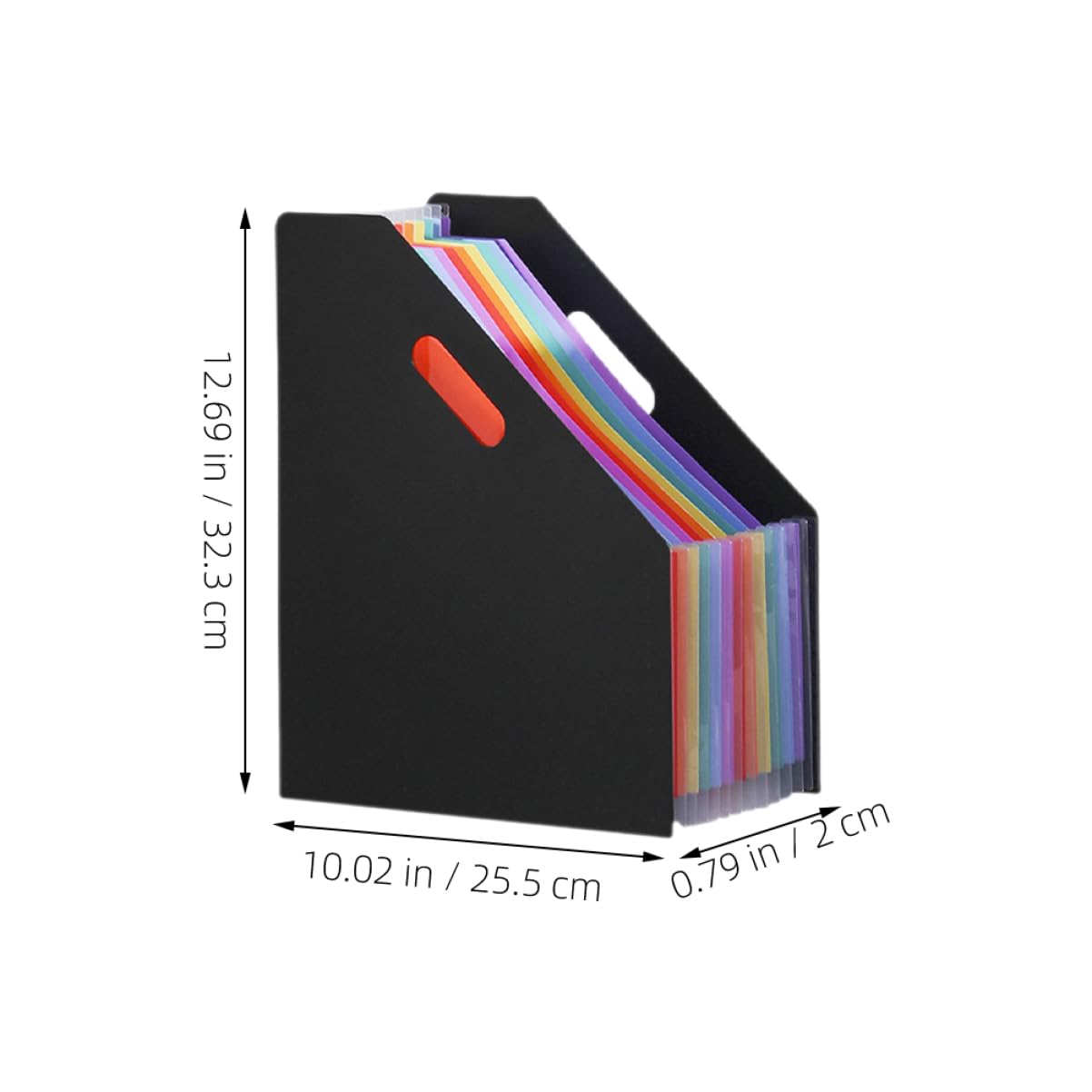 Schwarze Kunststoff Akkordeonmappen für Dokumente A4