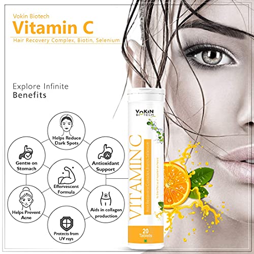 Image of Vokin Biotech Cardiovax With Arjuna Extract & Moringa Extract Pack of 60 Tablets With Exclusive Vitamin C Effervescent Water Soluble 20 Tablets Free