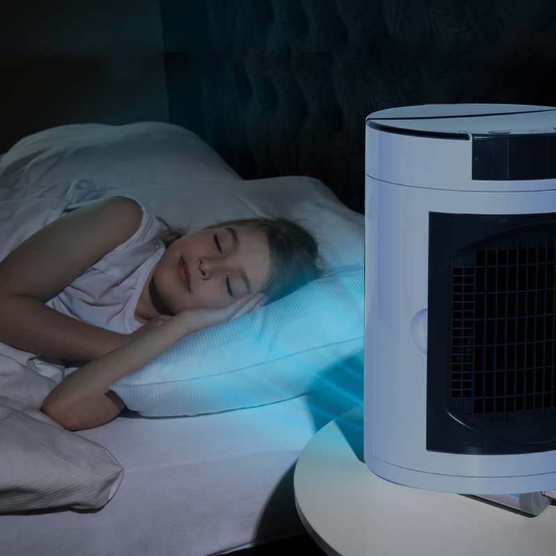 LIVINGTON SmartChill - Klimagerät mit Wasserkühlung - Tragbares Klimagerät mit 3 Stufen - kraftvoller Mini Luftkühler mit Tankvolumen für 12h Kühlung