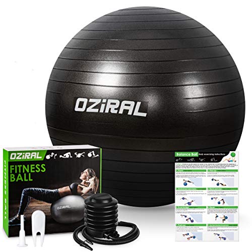 Supporto A Parete Per Palla Yoga E Fitness KOMOHOM – Bracci Regolabili Per Palle Ø 35-76 Cm
