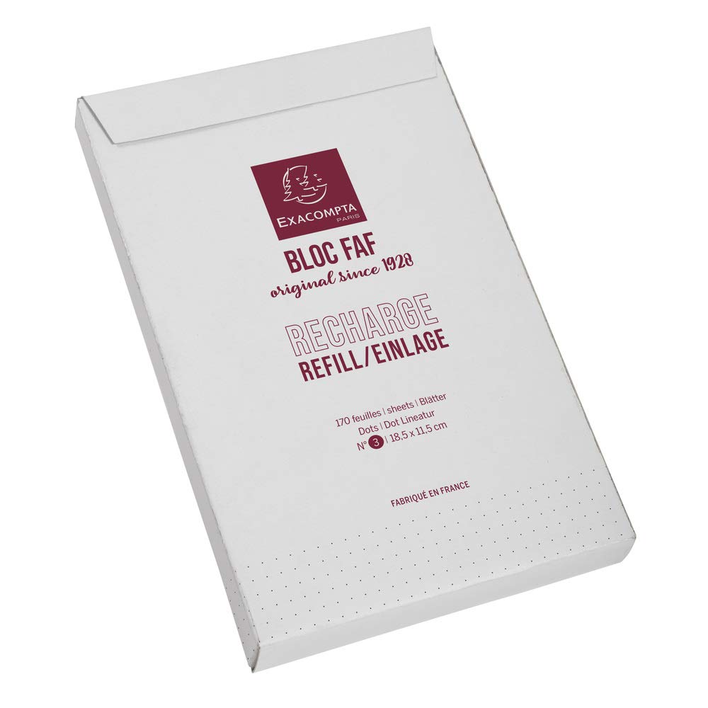 Exacompta Faf Desk Pad Refill Dotted 340 Pages