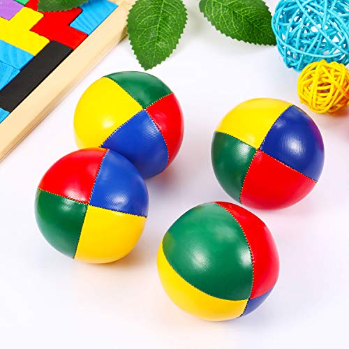 4 Pieces Juggling Balls For Beginners, Mini Juggling Balls Kit, Soft Easy Juggle Balls, Multicolor Durable Juggle Balls For Boys Girls Adults #TOP4