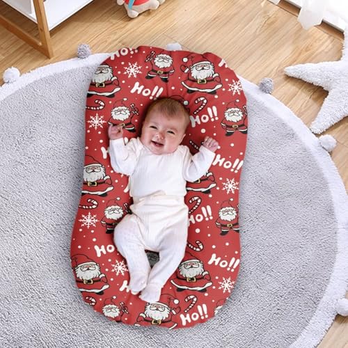 Image of ZOUTAIRONG Funny Santa Claus Bassinet Sheetsack Bassinet Sheets for Christmas Unisex Fitted Baby Bassinet Sheets Set for Standard Bassinets for Baby Boys or Girls