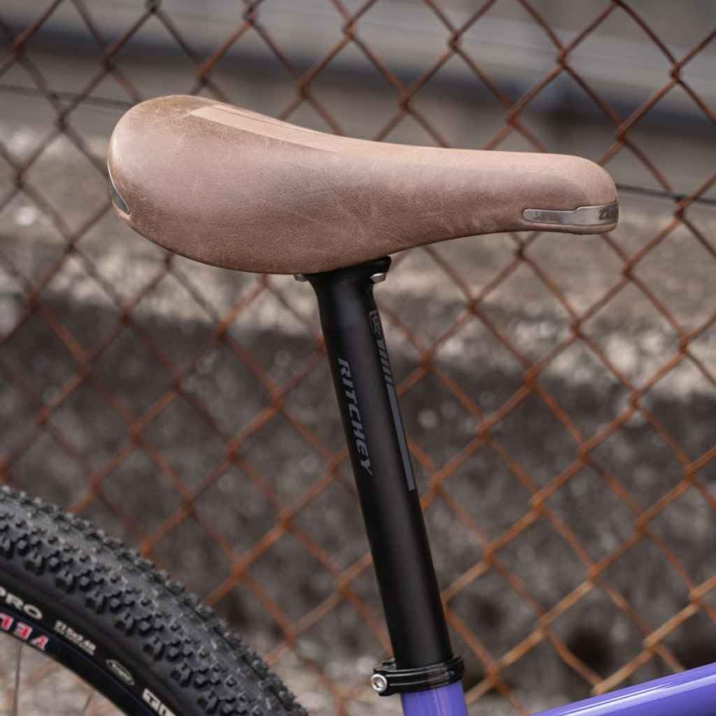 Selle Italia Turbo Bullitt - Vintage Classic City Bike Saddle Leather & Alloy Frame FeC - Brown