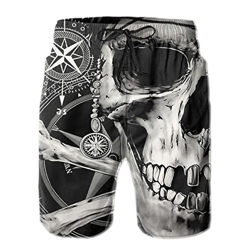 Mens Swim Trunks Quick Dry Board Shorts with Mesh Lining, Breathable Fit Beach Shorts Swimwear Bathing Suits