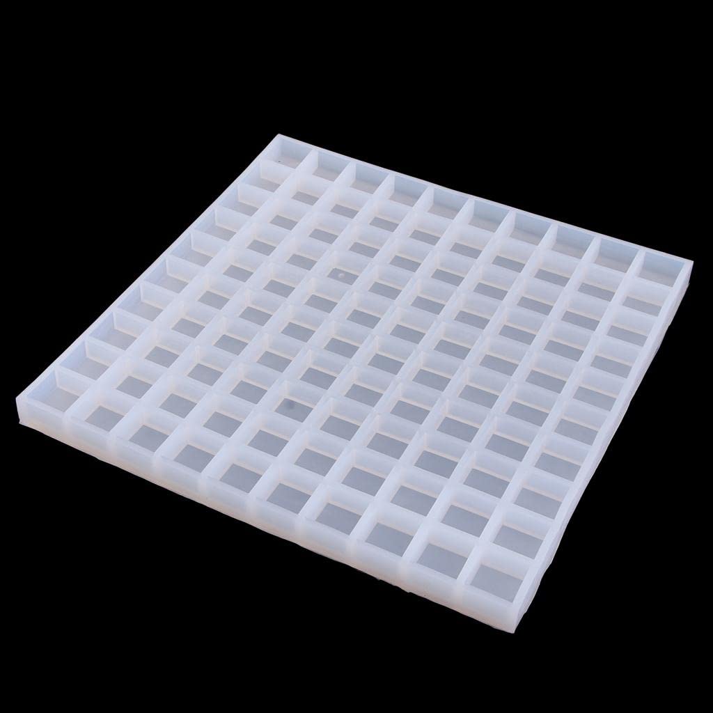 misppro Molde de silicona con 100 cavidades para caramelos, bandejas de chocolate y cubitos de hielo de grado alimenticio para hornear, chupitos de gelatina, dulces duros y manualidades