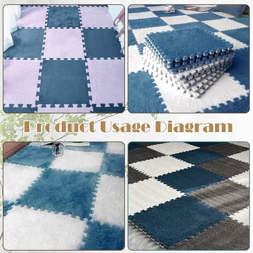 Alfombra de espuma interconectable de 30x30 cm con peluche modular para niños 5