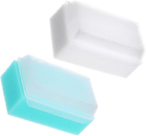 2Pcs Sensory Brush Therapressure Massage Brushes for Boy Girl and Adults Safe Sponge Material for Calming Sensory Experiences and Bathing Routine