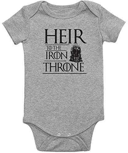 King Mouse Heir to the Iron Throne/Thrones Baby Onesie/Funny GOT Infant Bodysuit2