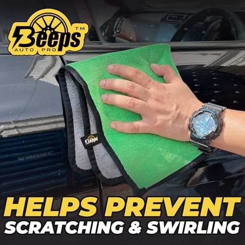 Image of Beeps Auto Pro 2L Foam Sprayer for Car & Bike Washing with 2 Microfiber Towels 500 GSM, Manual Pump Car Shampoo Foamer, Thick Snow Foam Wash Sprayer, High Absorbency Car Cleaning Cloths