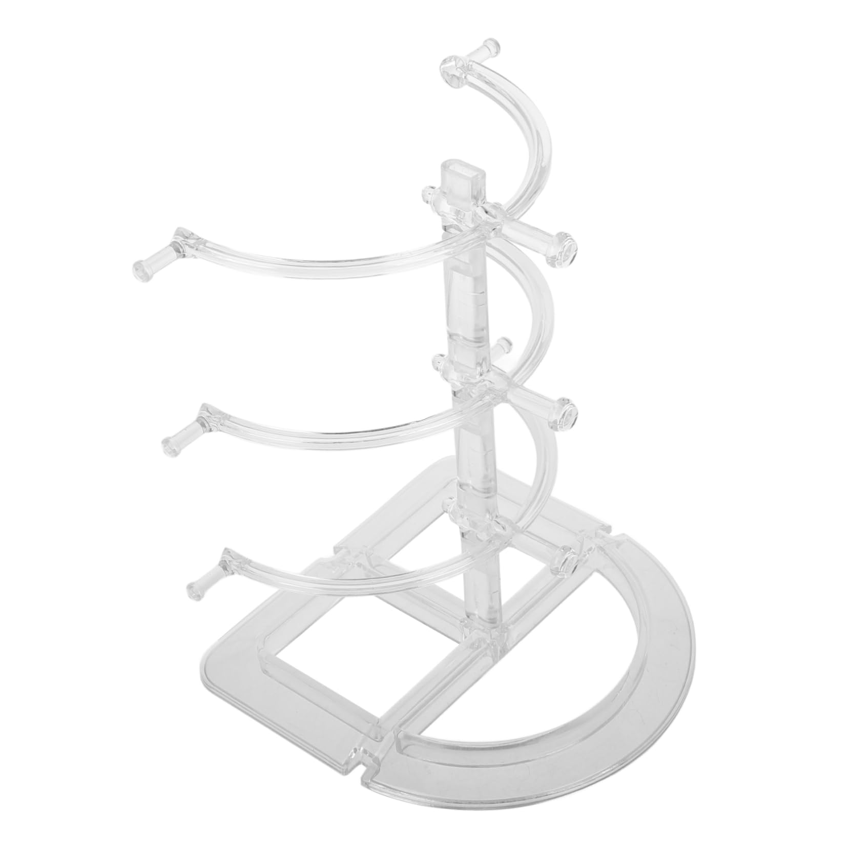 ERINGOGO Glasses Storage Organizer 3 Tier Plastic Display Stand Sunglasses Holder Rack for Desk