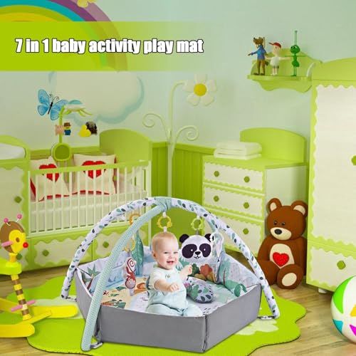 Tapis de jeu pour bébé d'activité sensoriel léger et robuste pour le sol - 2