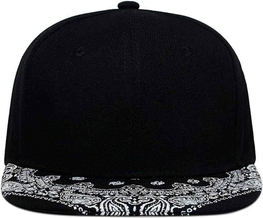 Trucker Hat Fashion Mens Women Snapback Hats - Flat Bill Brim Hat Adjustable Baseball Cap - Image 8