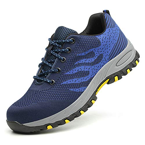 Zapatillas Seguridad Hombre Mujer, Zapatos Trabajo Unisex Cómodos y Transpirables Calzado de Seguridad Industriales Cover