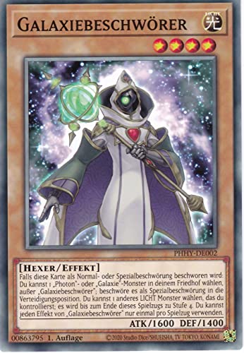 PHHY-DE002 - Galaxiebeschwörer - Common - 1. Auflage - Deutsch - Photon Hypernova - mit LMS Trading Fieldcenter-Karte Yugioh