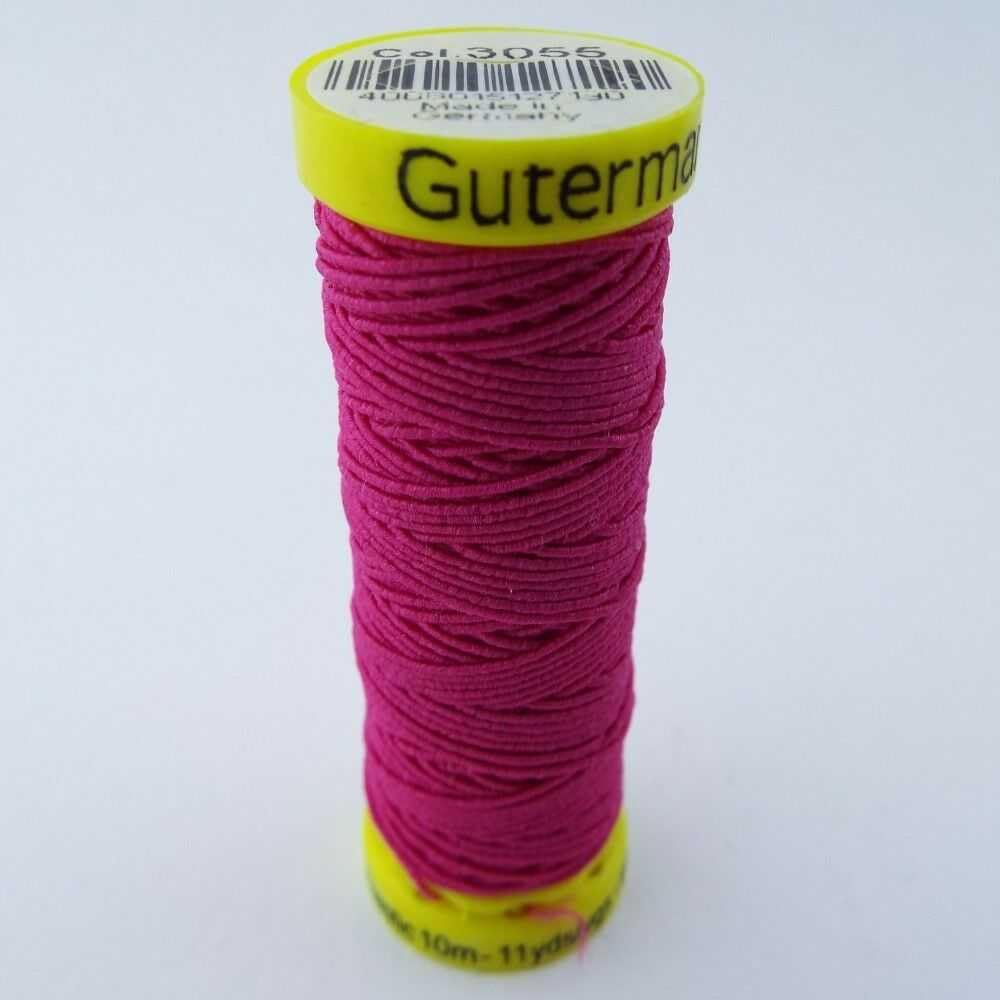 Shirring Elastic Thread 10m 053D, 3056 Cerise Pink, 1 Reel
