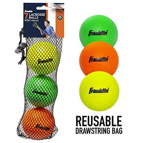 image for Franklin Sports Youth Lacrosse Balls - Soft Rubber Lacrosse Balls for 