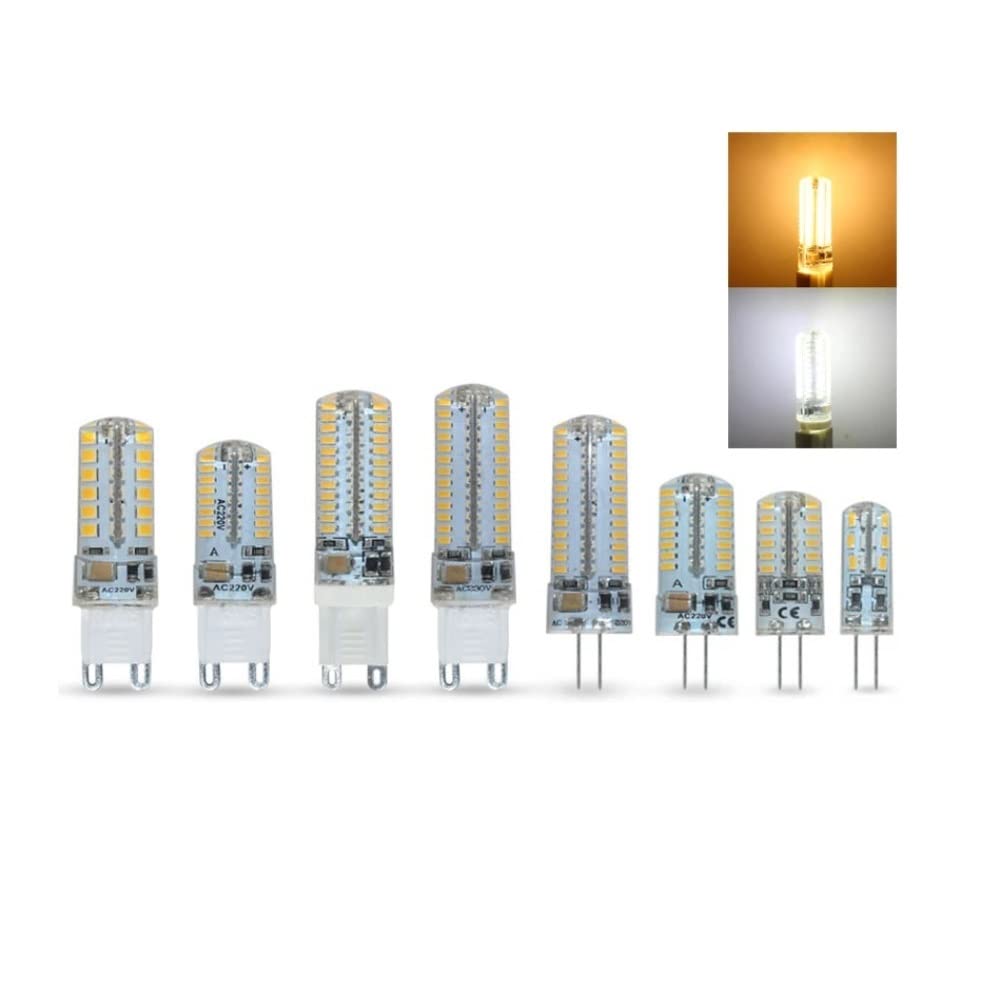 Fengyan domowe żarówki 6 sztuk wysokiej światła LED ściemniana lampa LED G4 G9 Light G4 SMD 3014 2835 4014 AC220V DC12V żarówka LED G9 3 W 5 W 7 W 9 W 10 W 12 W lampa domowa (kolor: G9 3014 104 LED 12