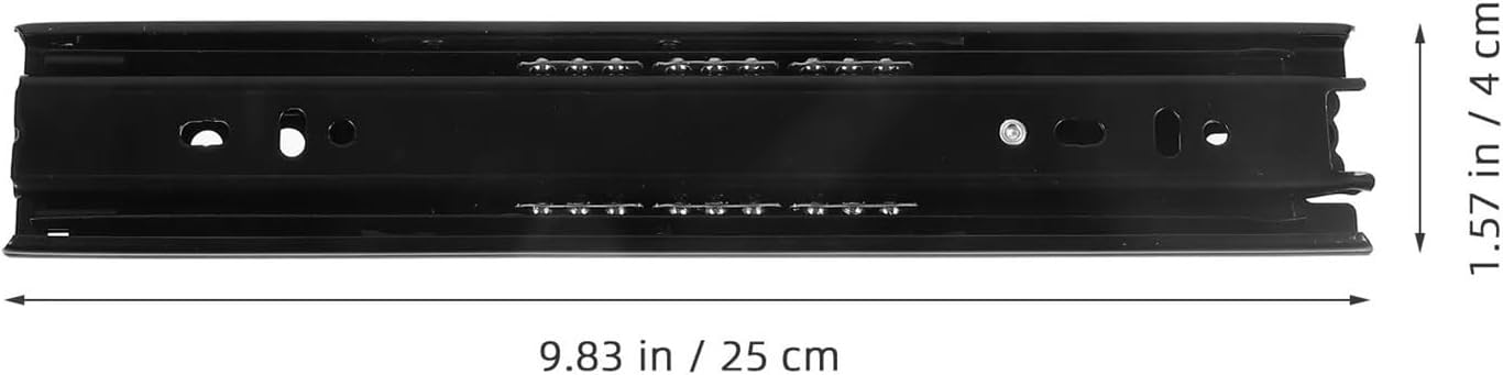 Full Extension Drawer Slides 2pcs 10Inch Full Extension Heavy Duty Drawer Slides Damping Buffer