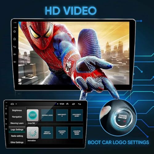 Image of Audio Wheels TS-7 Android Car Stereo with 2GB /32GB Touch Screen Car Radio /BT /GPS Navigation, Multimedia Audio and Video Player (9 Inch Android Screen)