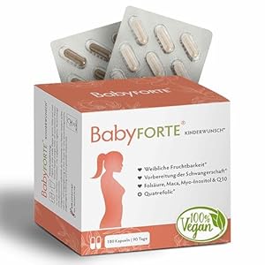 BabyFORTE Kinderwunsch Tabletten – 180 vegane Kapseln