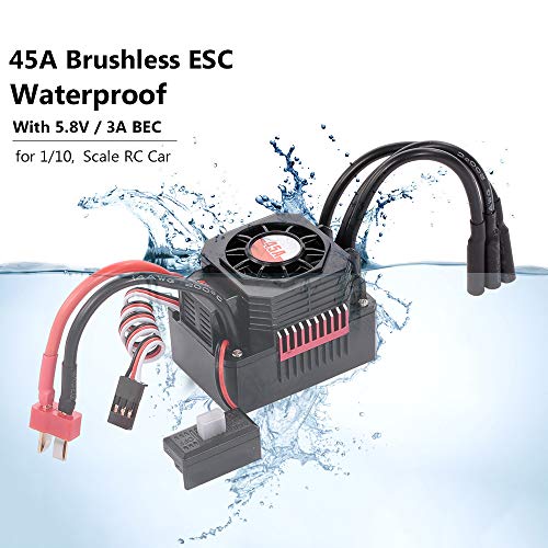 Goolrc Surpass Hobby F540 4370Kv Brushless Motor Waterproof 45A Esc With Bec For 1/10 Rc Car Truck #TOP7