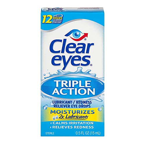 Clear Eyes Triple Action Relief Augentropfen 0 50 Unzen (3er-Pack)