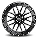 HARDROCK OFFROAD Affliction Xposed Rim 22X12 6X139.7 ET-44 Blk Milled (Qty of 1)