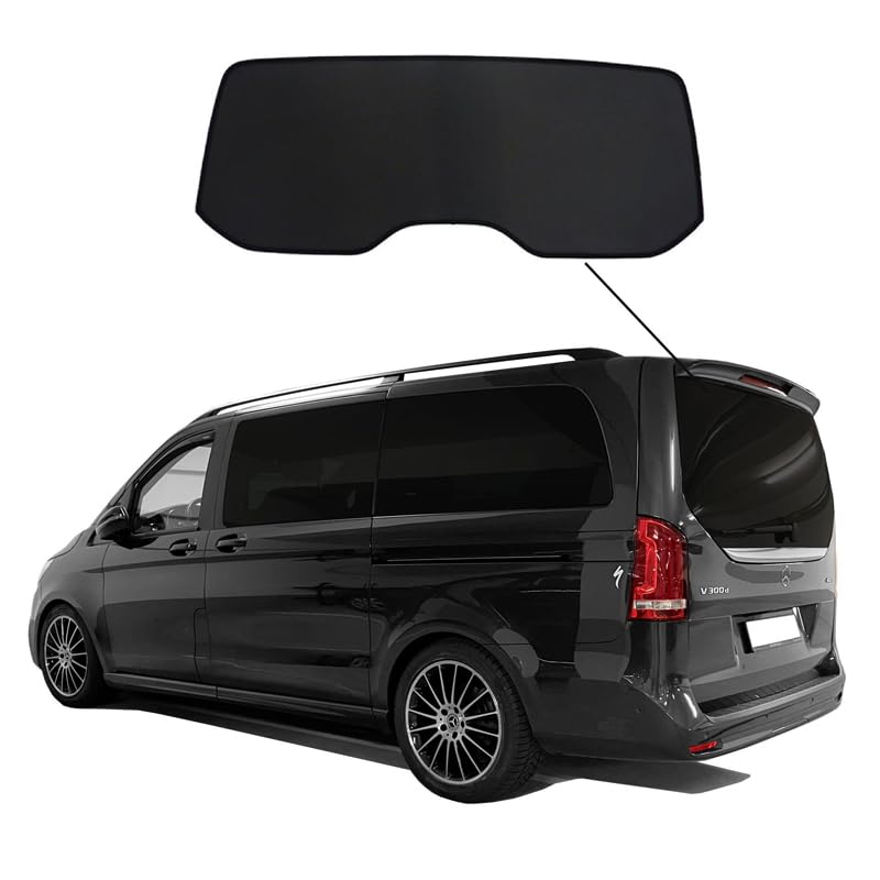 Protection visuelle & Solaire Compatible avec Mercedes Classe-V W447 2014-2024 (Seulement hayon arrière), Noir