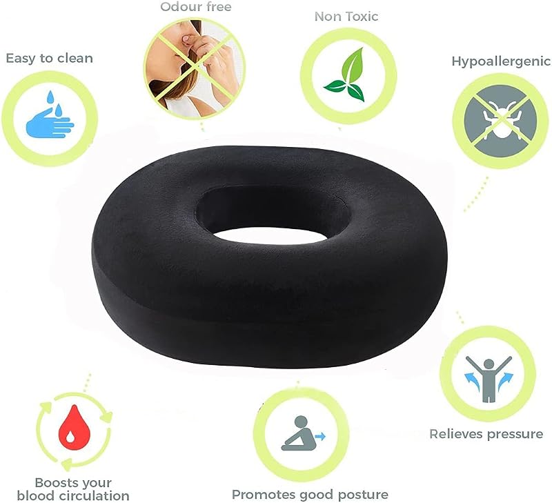 Ecosafeter Fánk Alakú Coccyx Párna Irodai Székhez Terhesség és Sciatica Fájdalomra